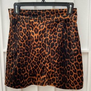 Leopard print skirt